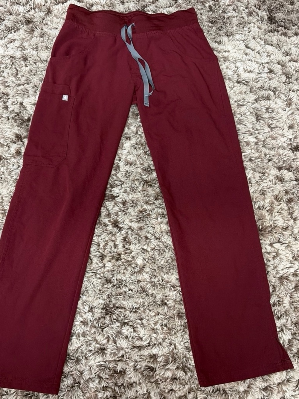 Women’s Drawstring Utility Pants in Burgundy